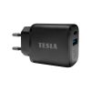 Tesla Power Charger T220, Kettős gyorstöltő 25 W PD 3,0/PPS (fekete szín)