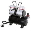 Nagynyomású kétdugattús airbrush kompresszor 40 l/perc TC Technic AS-196