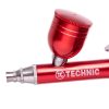 Modellező mini airbrush festékszóró 0,3 mm-es fúvókával B-130 Double Action Red mini