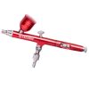 Modellező mini airbrush festékszóró 0,3 mm-es fúvókával B-130 Double Action Red mini