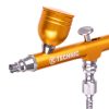 Modellező mini airbrush festékszóró 0,3 mm-es fúvókával B-130 Double Action GOLD mini