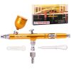 Modellező mini airbrush festékszóró 0,3 mm-es fúvókával B-130 Double Action GOLD mini