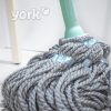 Szuper nedvszívó csavart mop 130cm-es acél nyéllel TWIST MOP - YORK - CLEAN HOUSE