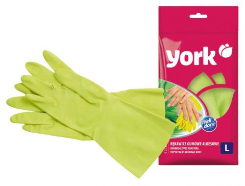 Gumikesztyű Aloe vera L  (1 pár)  YORK - CLEAN HOUSE