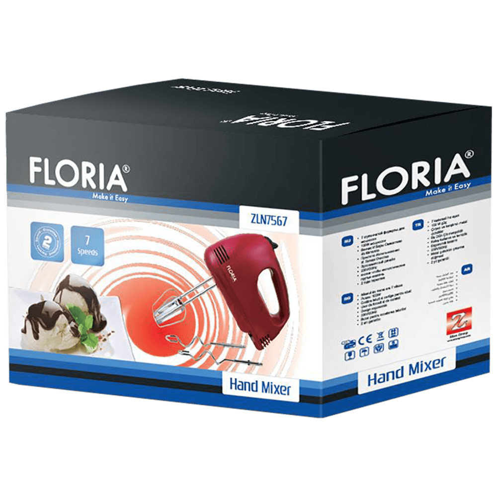 Floria Kézi keverő, 7 sebesség, 100 W - ZLN7567 termék 2. képe