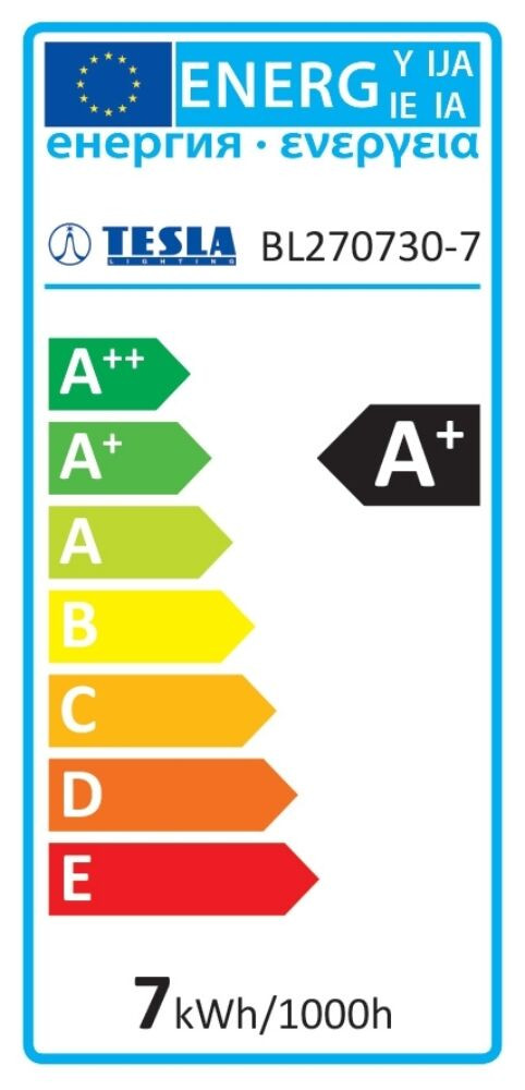 Tesla - LED izzó, E27, 7W, 230V, 640lm, 3000K, 220° termék 2. képe