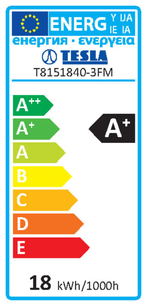 Tesla - LED csőizzó, SMD, T8, G13, 1500mm, 18W, 230V, 2880lm, 4000K, matt termék 2. képe