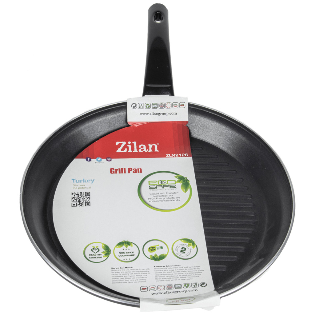 Grill serpenyő, teflon, 28 cm ZLN2126 akciós termékkép 1