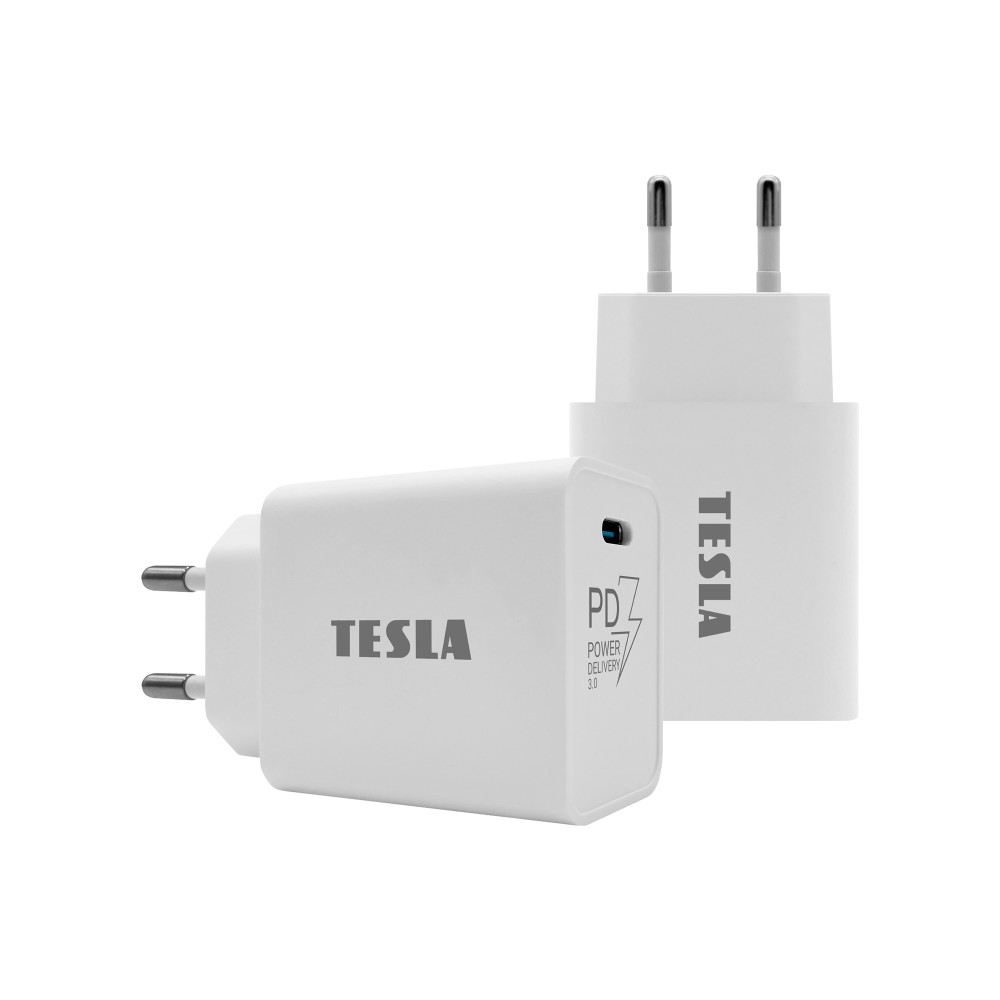 Tesla Power Charger T100, Gyorstöltő 20 W PD 3,0/PPS (fehér szín) akciós termékkép 1