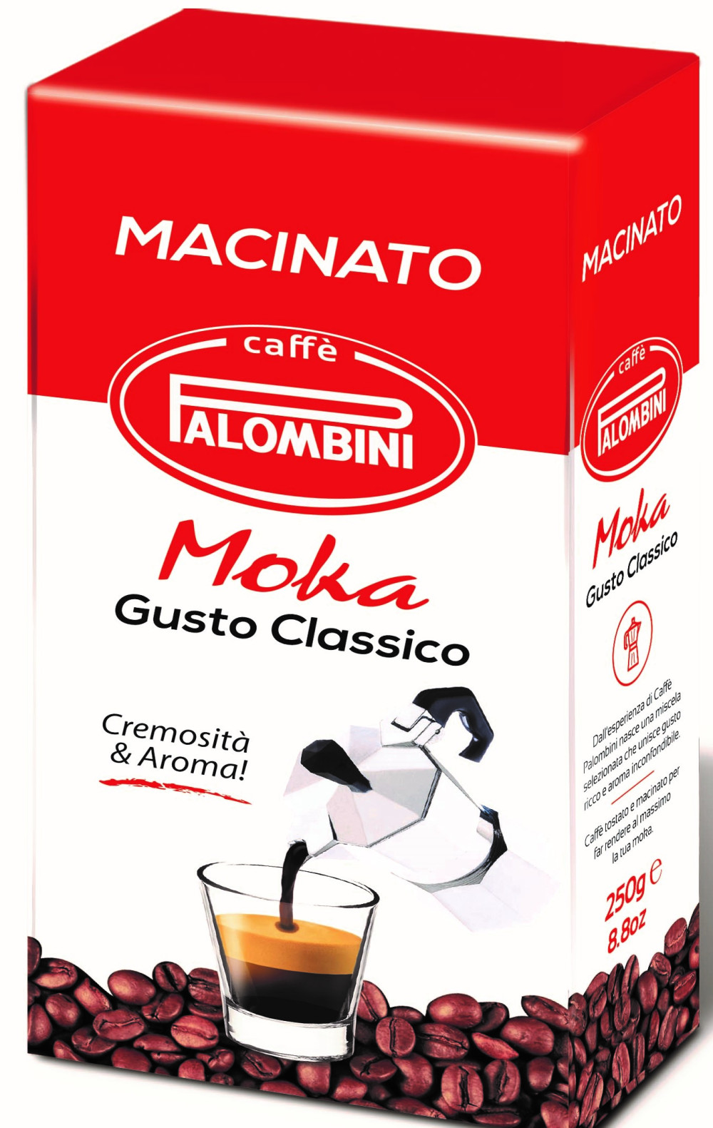 PALOMBINI GROUND MOKA Őrölt kávé 250G akciós termékkép 1