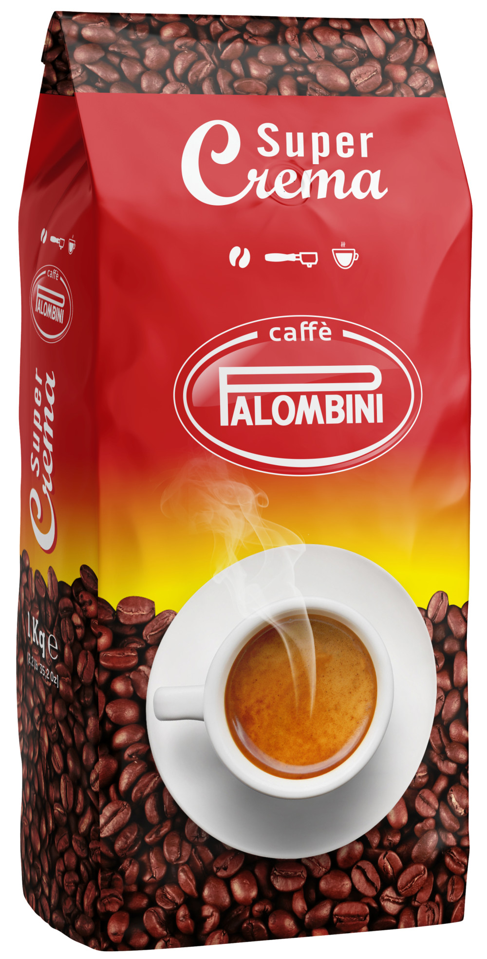 PALOMBINI SUPER CREMA Szemes kávé 1kg akciós termékkép 1